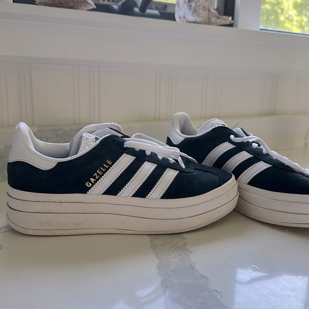 Adidas gazelle platform, worn twice